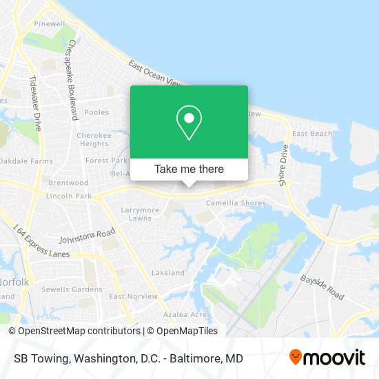 SB Towing map