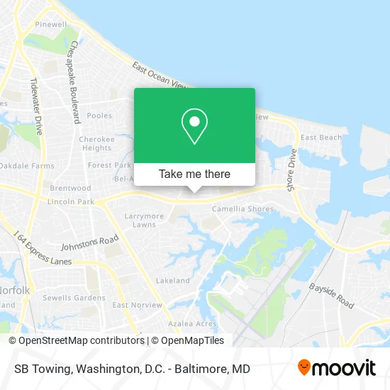 SB Towing map