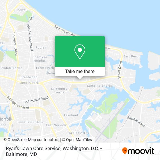 Ryan's Lawn Care Service map