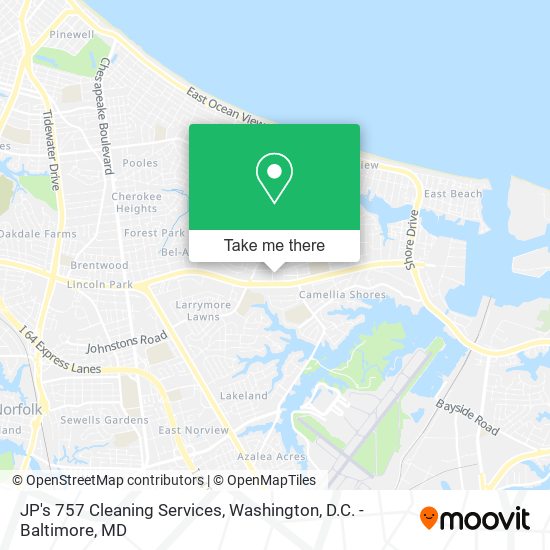 Mapa de JP's 757 Cleaning Services