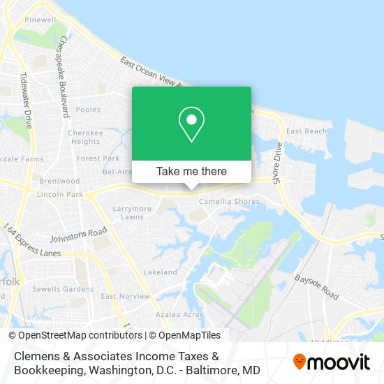 Clemens & Associates Income Taxes & Bookkeeping map