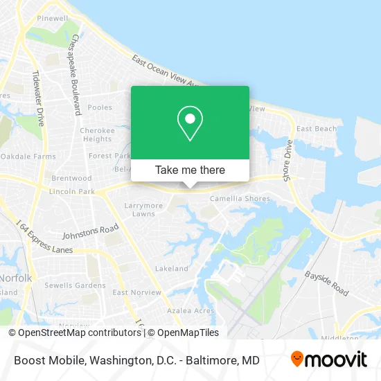 Boost Mobile map