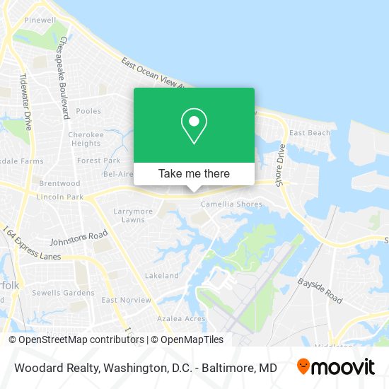 Woodard Realty map