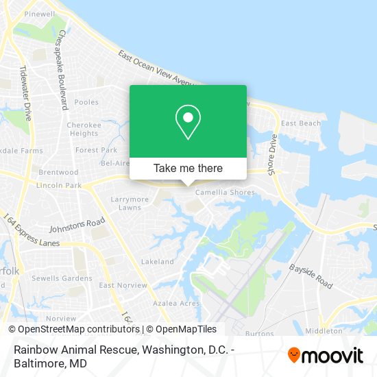 Mapa de Rainbow Animal Rescue