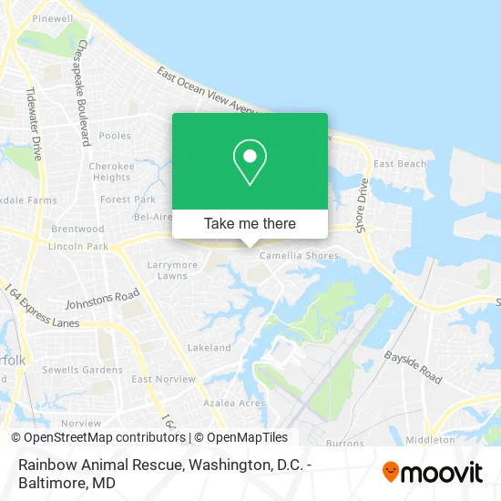 Rainbow Animal Rescue map