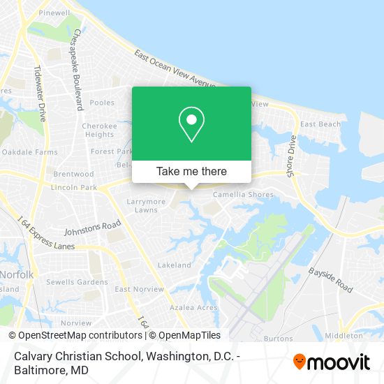 Calvary Christian School map