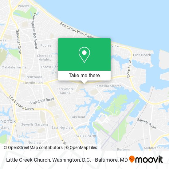 Mapa de Little Creek Church