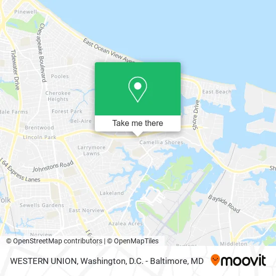 WESTERN UNION map
