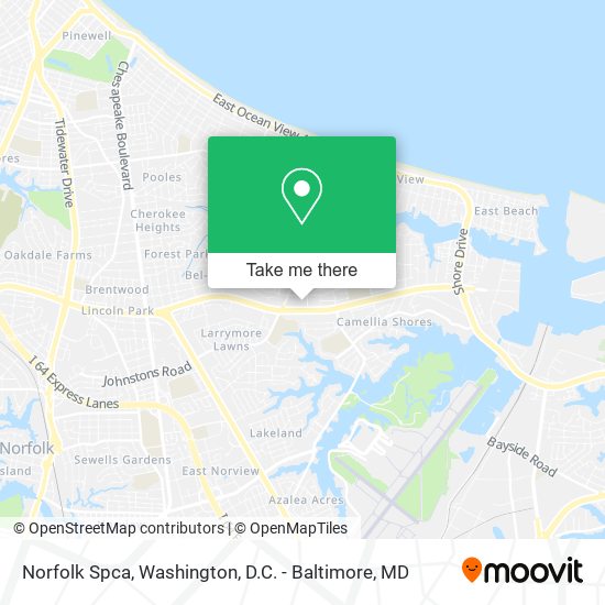 Norfolk Spca map