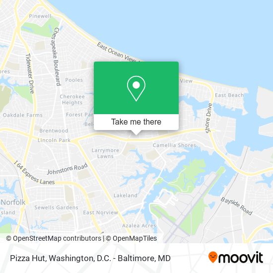 Mapa de Pizza Hut