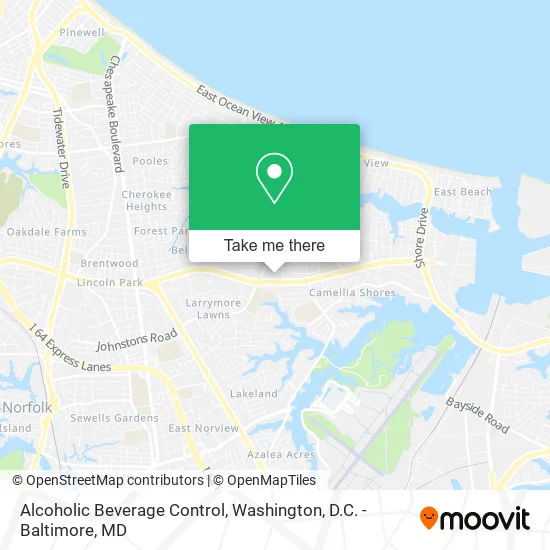 Mapa de Alcoholic Beverage Control