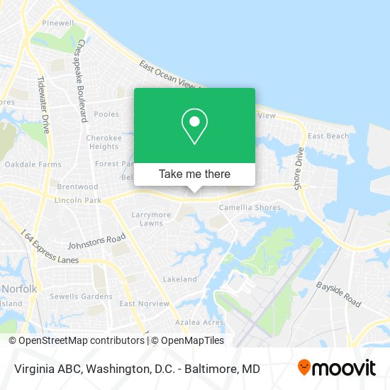 Mapa de Virginia ABC
