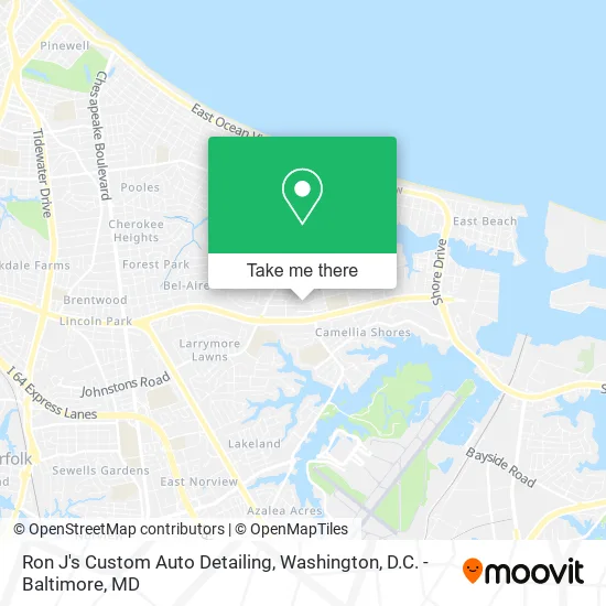 Ron J's Custom Auto Detailing map