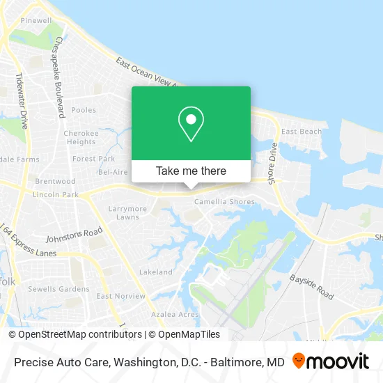 Precise Auto Care map