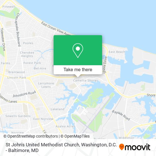 St John's United Methodist Church map