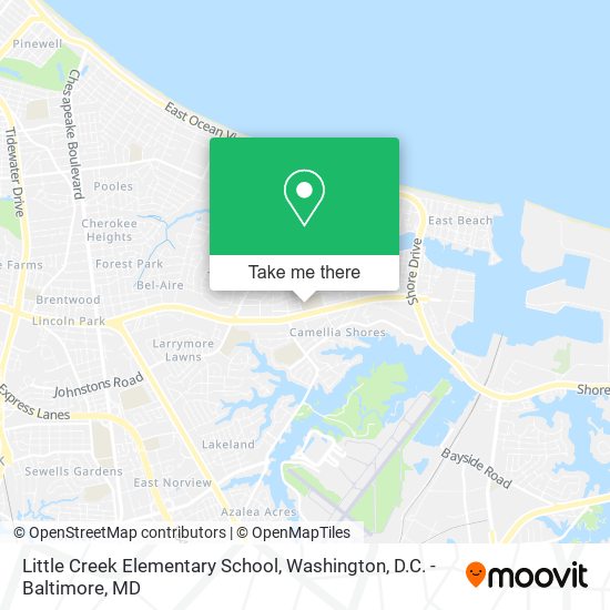 Little Creek Elementary School map