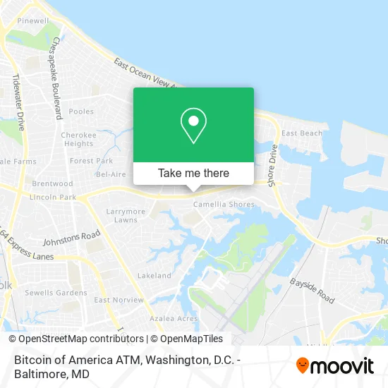 Bitcoin of America ATM map