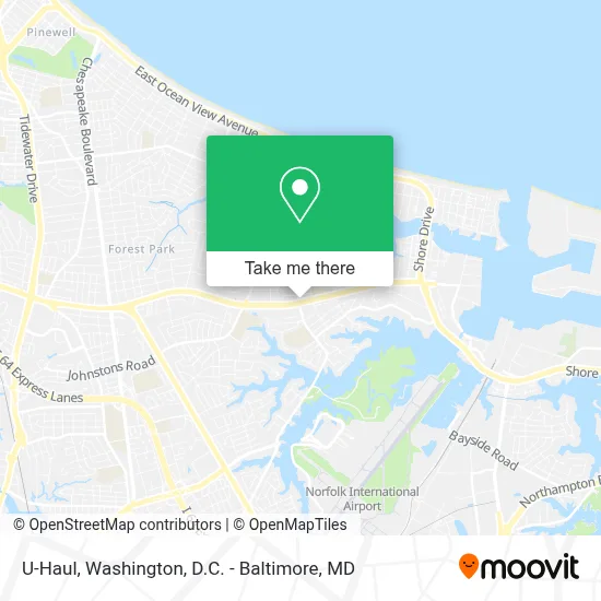 U-Haul map