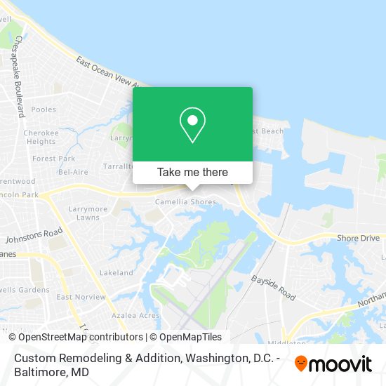 Custom Remodeling & Addition map