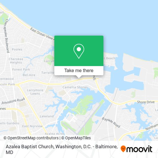 Azalea Baptist Church map