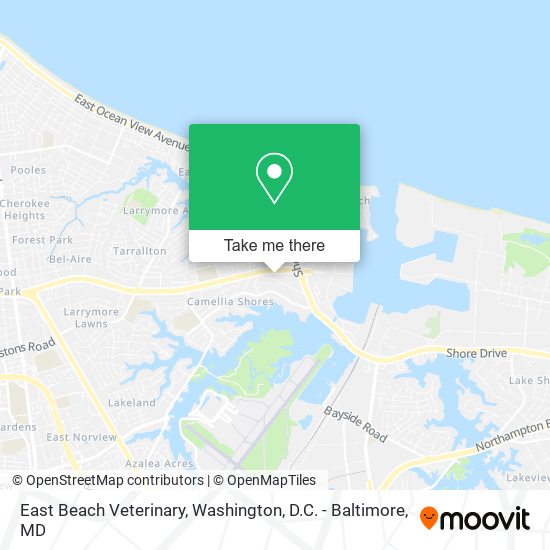 East Beach Veterinary map