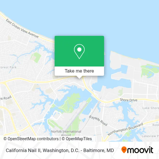 California Nail II map