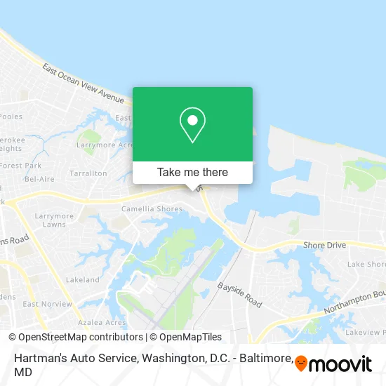 Hartman's Auto Service map