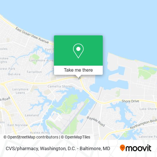Mapa de CVS/pharmacy