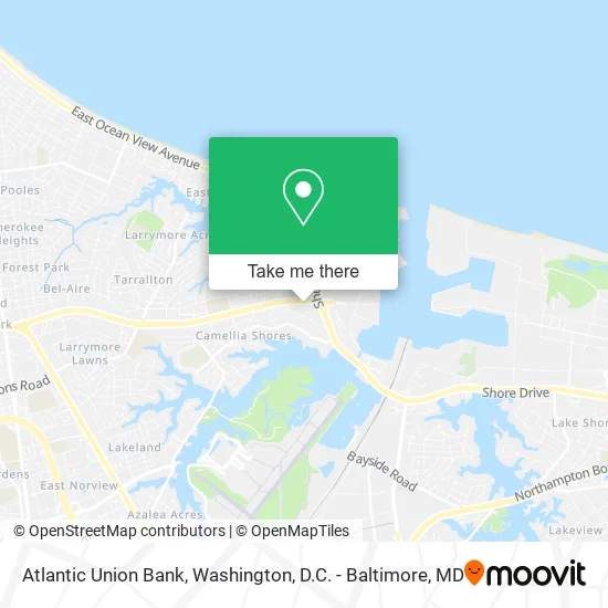 Atlantic Union Bank map