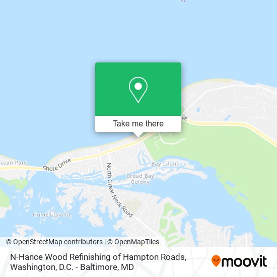N-Hance Wood Refinishing of Hampton Roads map