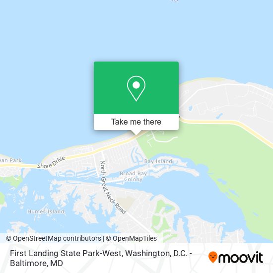 First Landing State Park-West map