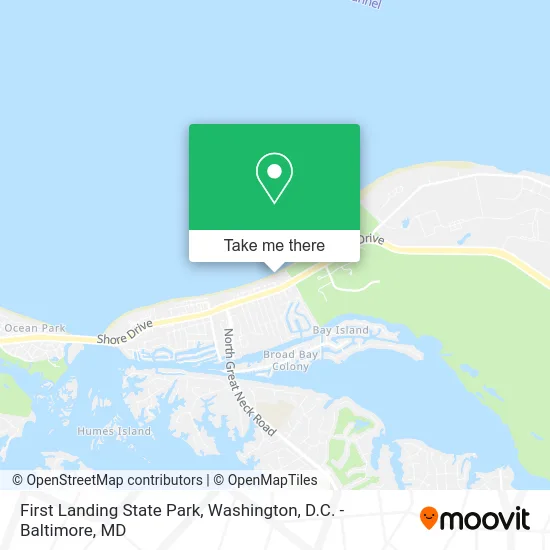 First Landing State Park map