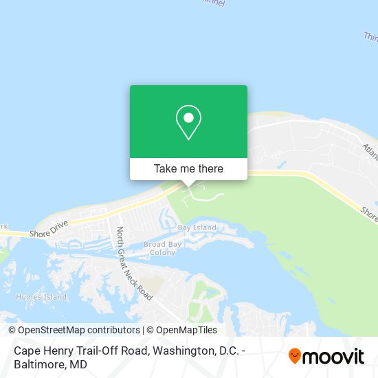 Mapa de Cape Henry Trail-Off Road