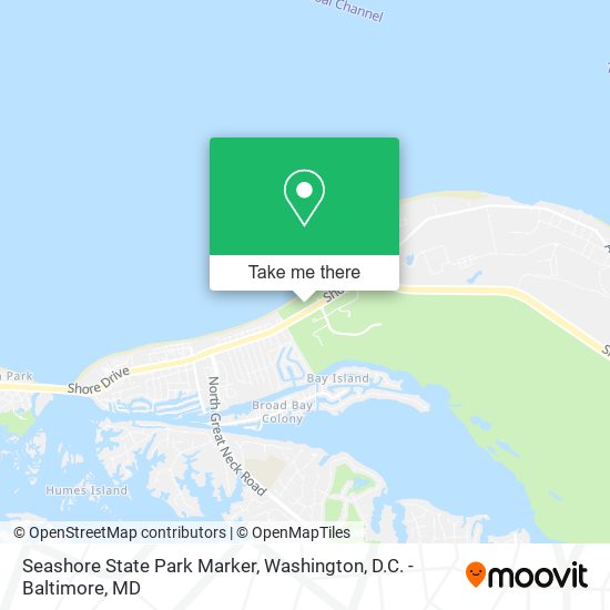 Seashore State Park Marker map