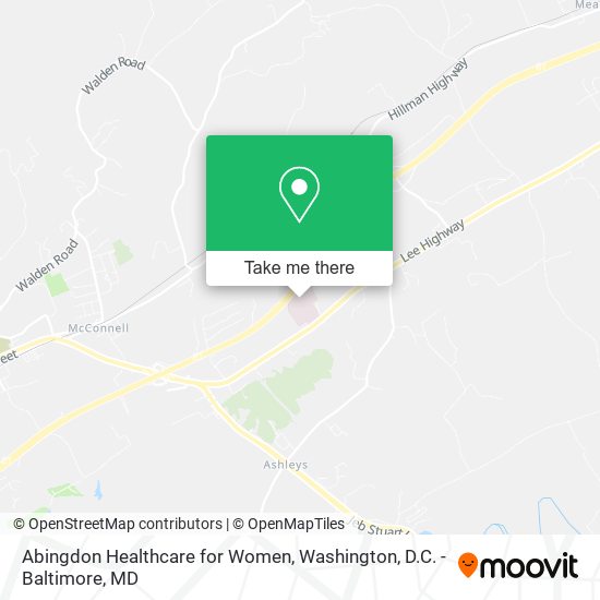 Abingdon Healthcare for Women map