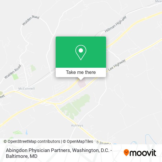 Abingdon Physician Partners map