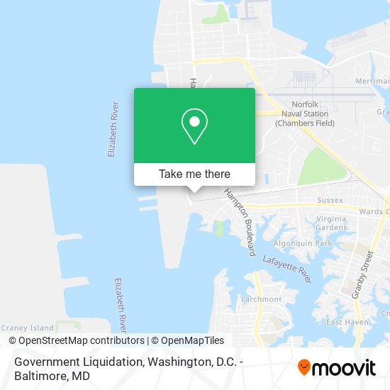 Government Liquidation map