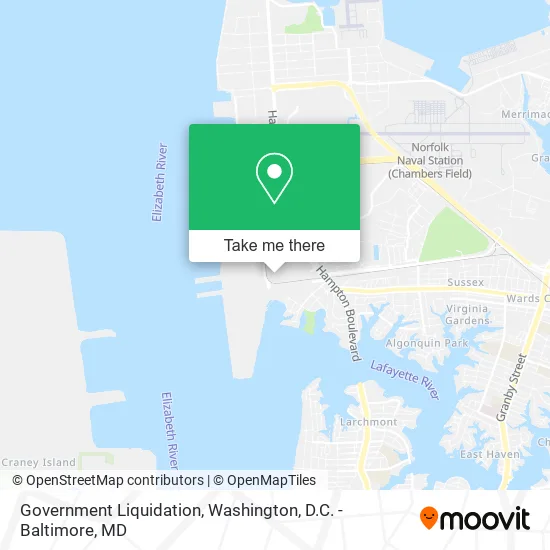 Government Liquidation map