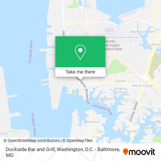 Dockside Bar and Grill map