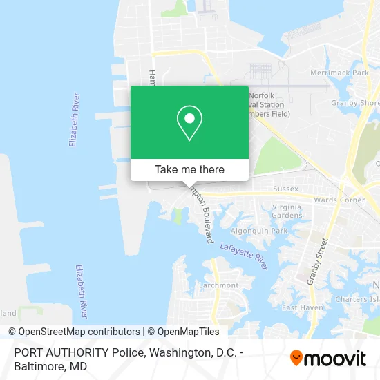 PORT AUTHORITY Police map