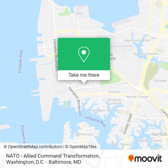 Mapa de NATO - Allied Command Transformation