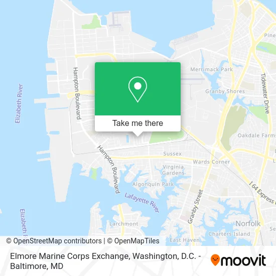 Elmore Marine Corps Exchange map