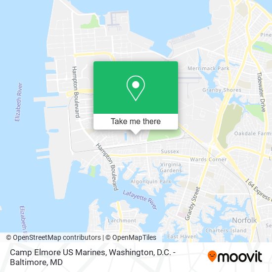 Mapa de Camp Elmore US Marines