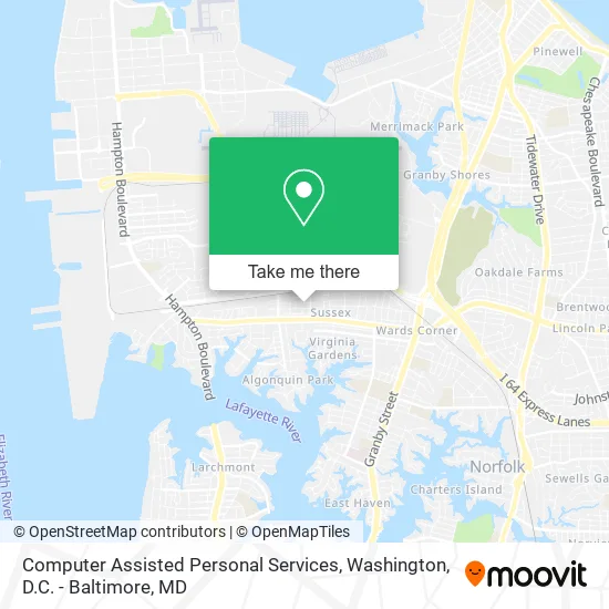 Computer Assisted Personal Services map