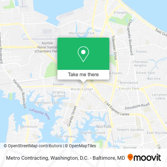 Metro Contracting map