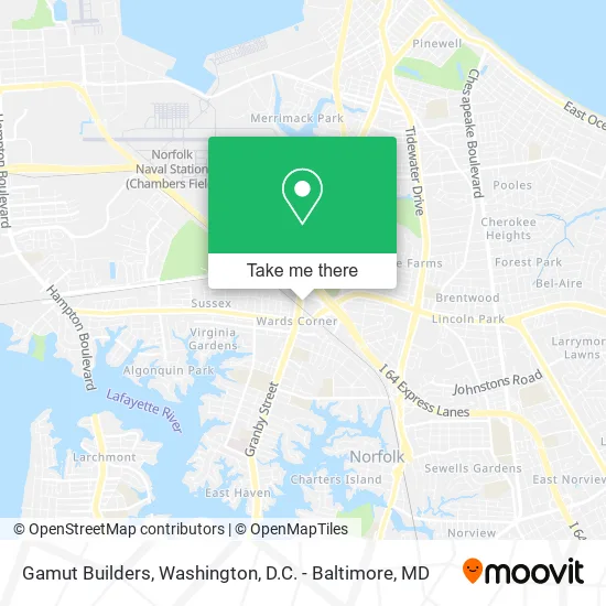Gamut Builders map