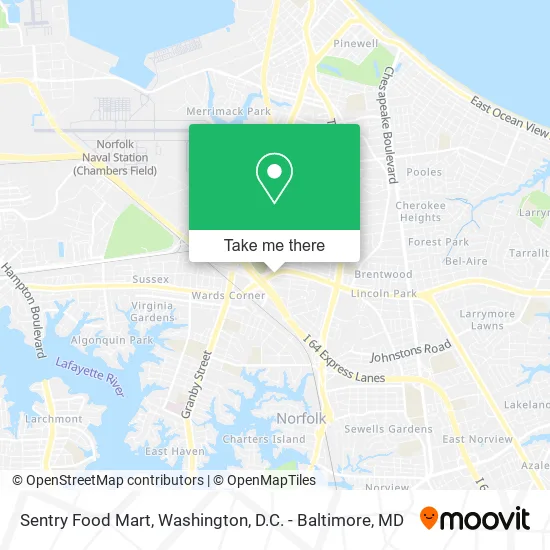 Sentry Food Mart map