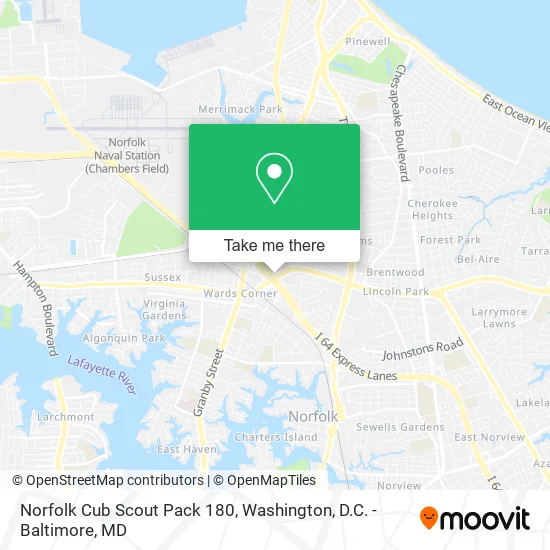 Norfolk Cub Scout Pack 180 map