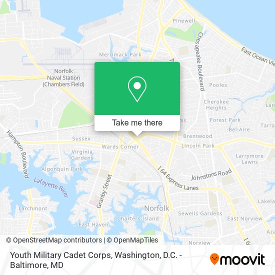 Youth Military Cadet Corps map