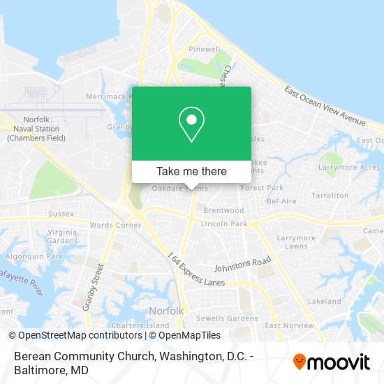 Berean Community Church map